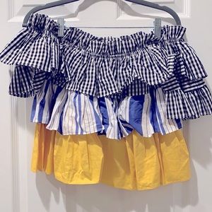 NWT Romeo + Juliet Tiered Off-Shoulder Top